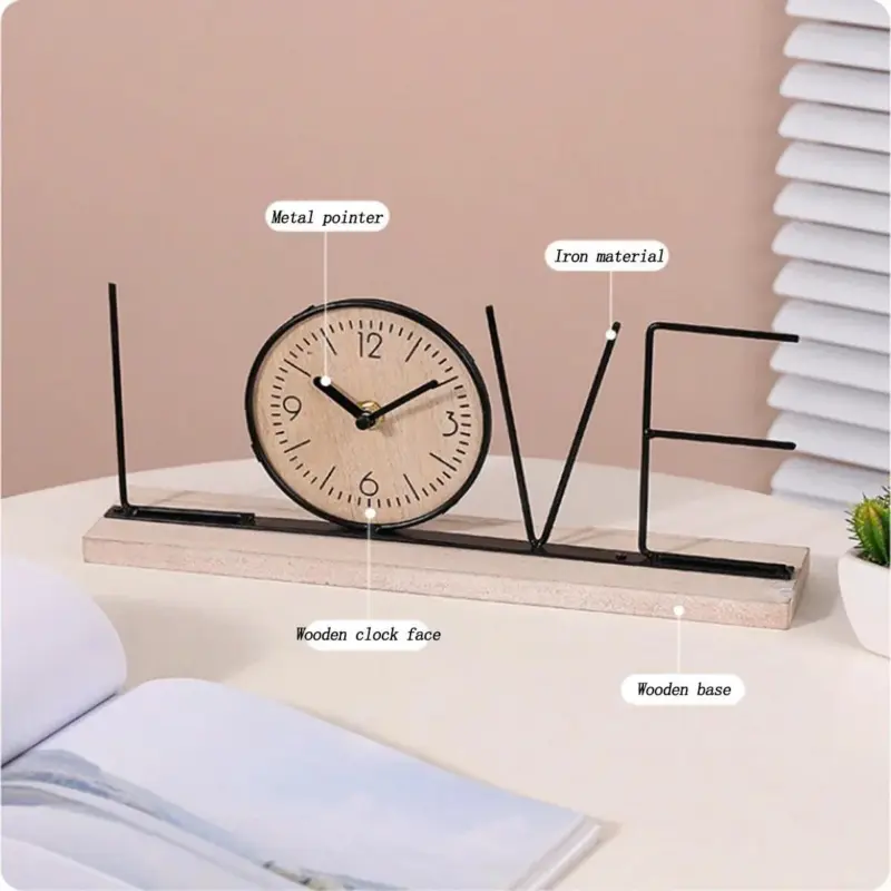 NEW creative clock ornaments Modern minimalist iron alphabet clock Home living room TV cabinet clock decoration.jpg c9c5fe60 9ad5 47fb 935d 998ab1f84b5d