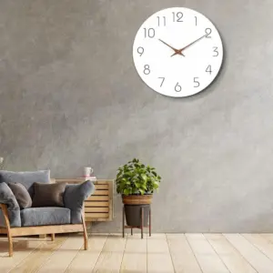 Simple Color Silent Wall Decoration Clock 12 Inches