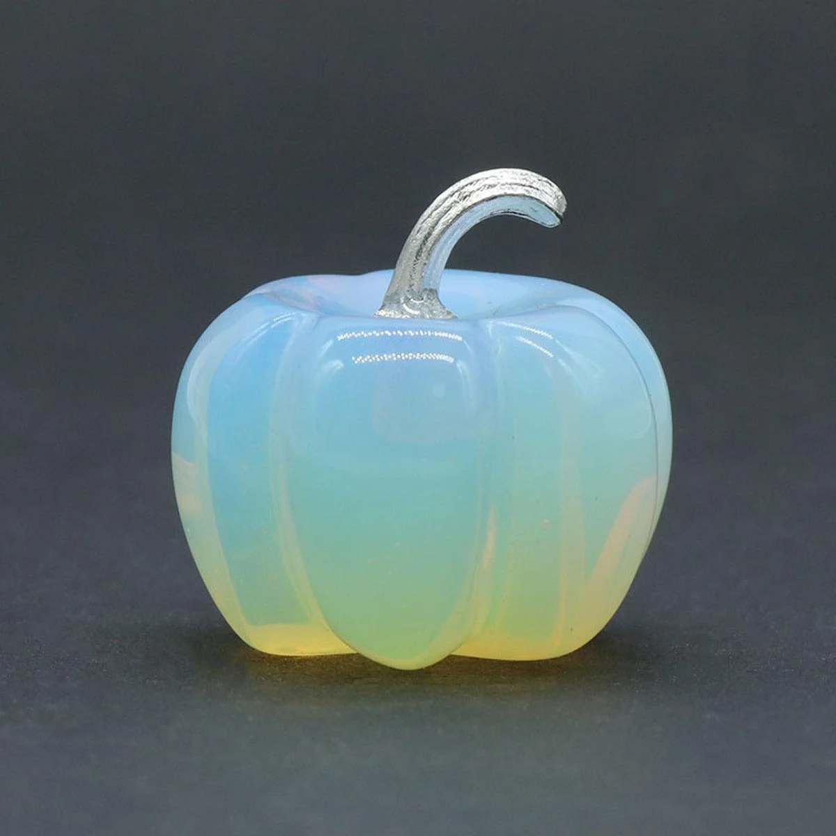 Natural Crystals Stone Pumpkin Statue -