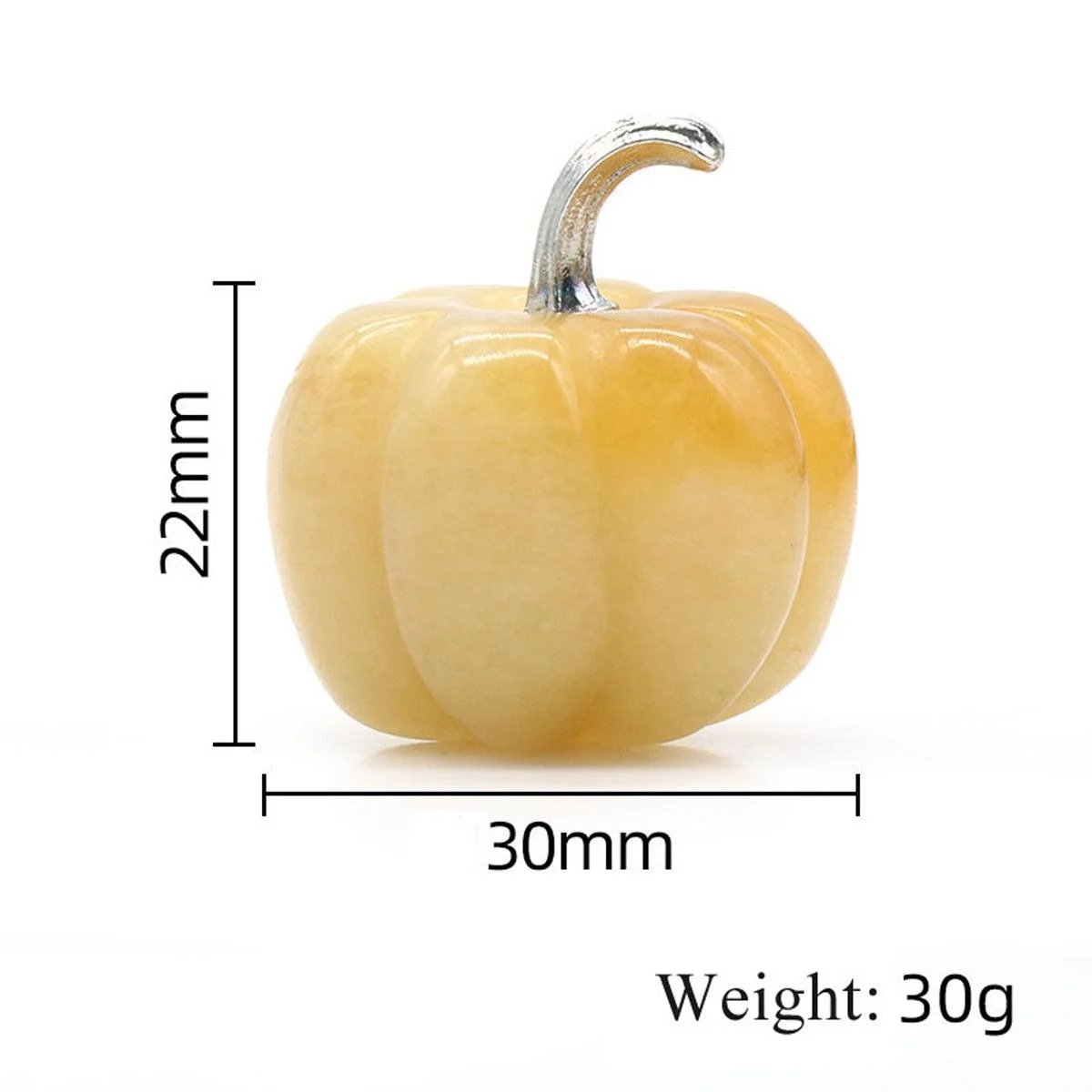 Natural Crystals Stone Pumpkin Statue -