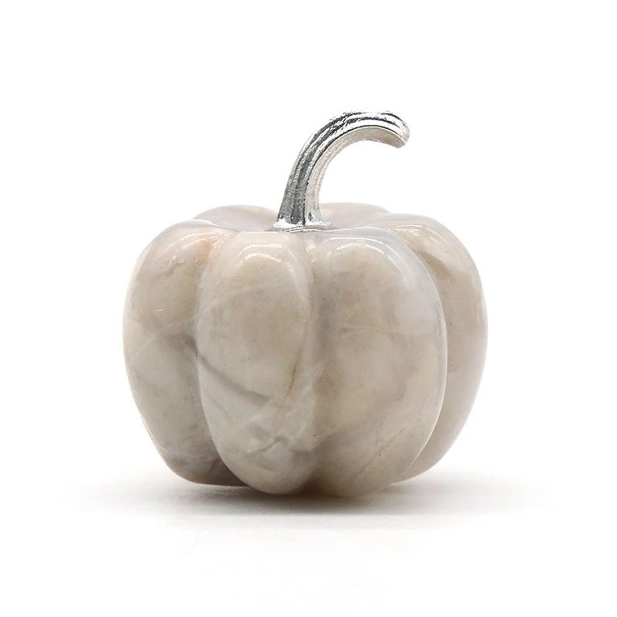 Natural Crystals Stone Pumpkin Statue -