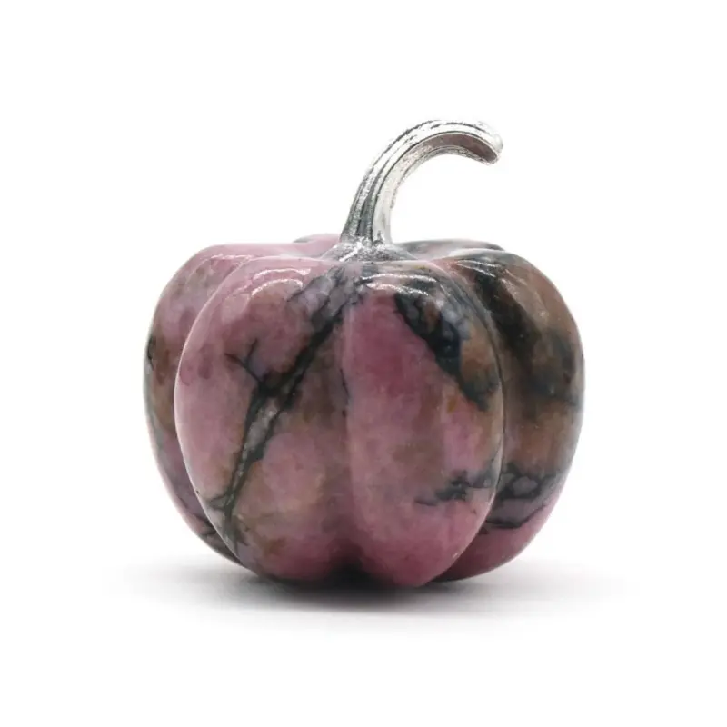 Natural Crystals Stone Pumpkin Statue