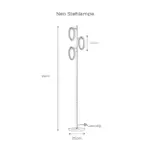 NeoStehlampe ModernesDesignfurstilvolleBeleuchtung19