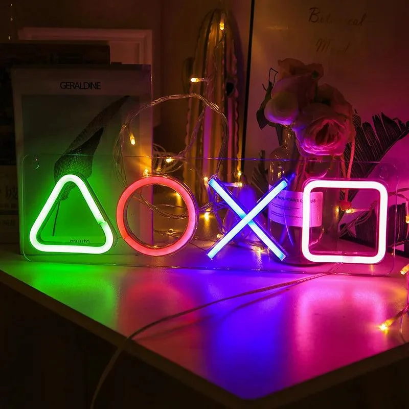 Neon Teken Custom Spel Icon Licht Voor Muur Opknoping Sfeer Playstation Lamp Led Kleurrijke Verlichting Kamer A7f2aa57 A066 4e59 9d29 Ef0fee3e3035