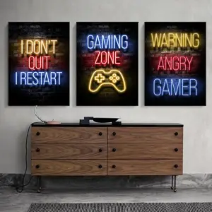 Neon Eat Sleep Game Repeat
