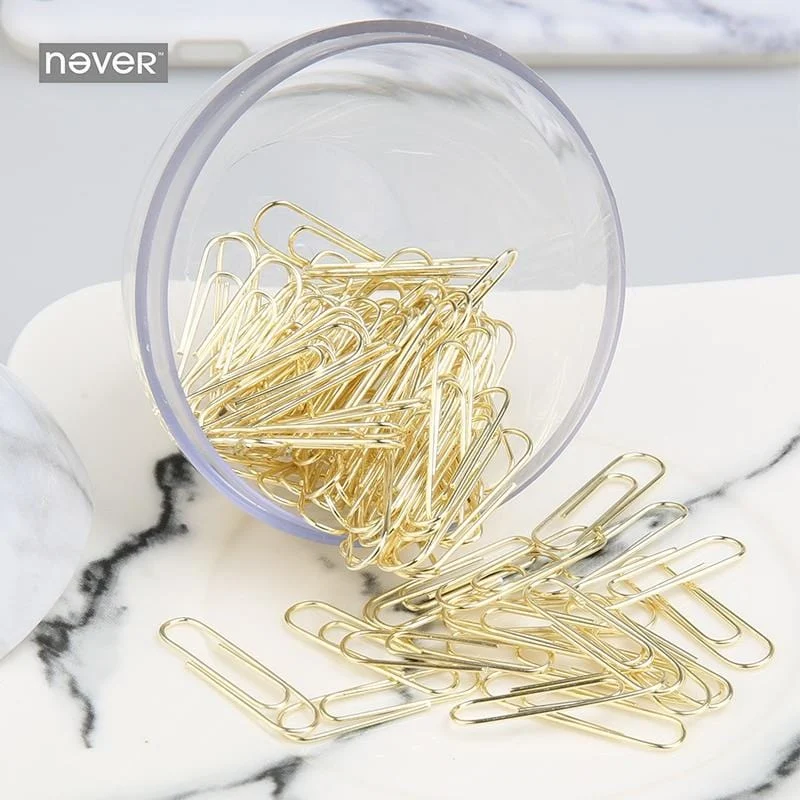 Never Marble Design Paper Clip Apple Shaped Clip Holder Documents Metal Paper Clips Gold Office Accessories A131e377 6aa0 4b91 Bbca 9f3669e8a02c