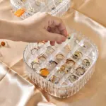 New 3 Tier Jewelry Earrings Holder Case Portable Necklace Ring Storage Box Portable Bracklet Organizer Container ae51bb0e 103b 4a29 8dda 1103125cdd63