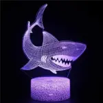 Nighdn Shark 3d Illusie Lamp Baby Nachtlampje Nachtkastje Lamp Kids Room Bureau Decoratie Lampen Verjaardag Cadeau 47709e94 fbb6 4a9e 850a c6d8e075a478