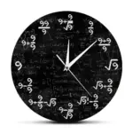 Nines Math Equation Wall Clock Geeky Home Decor