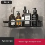 No Drill Bathroom Corner Shelf Stylish and Practical Shower Storage Solution