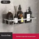No Drill Bathroom Corner Shelf Stylish and Practical Shower Storage Solution