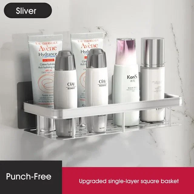No-Drill Bathroom Corner Shelf: Stylish and Practical Shower Storage Solution -