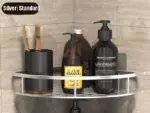 No Drill Bathroom Corner Shelf Stylish and Practical Shower Storage Solution