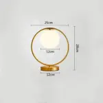 Nordic Brass Ring Glass Ball Table Lamp Modern Led Bedroom Living Room Hotel Home Decor Desk 3ad4cf68 7d7c 4c47 ab29 688f81fe5a37