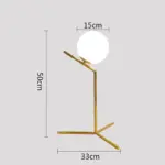 Nordic Brass Ring Glass Ball Table Lamp Modern Led Bedroom Living Room Hotel Home Decor Desk 68d29157 768f 4bff 9971 673133753c35