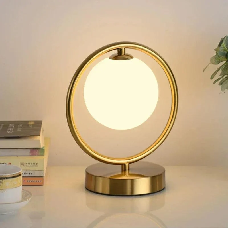 Nordic Brass Ring Glass Ball Table Lamp Modern Led Bedroom Living Room Hotel Home Decor Desk 6d98ccc1 6e07 449c 90db B02f7621fc33