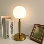 Nordic Brass Ring Glass Ball Table Lamp Modern Led Bedroom Living Room Hotel Home Decor Desk b5bd116b 298b 4a39 9f01 e7198179eb0b
