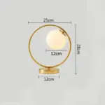 Nordic Brass Ring Glass Ball Table Lamp Modern Led Bedroom Living Room Hotel Home Decor Desk c35f50b5 e31e 478c 8c5d 075c6465e0f7