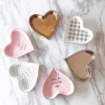 Nordic Ceramic Love shape Jewelry Dish Plates Rings Round Snack Candy Heart shaped Storage Tray Snack dd315516 3086 498c bc28 5eece22328b5