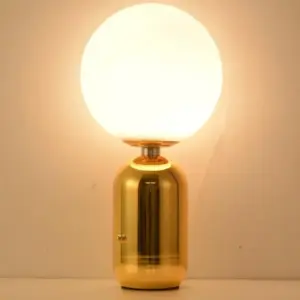 NostalgiaBeam - Scandinavian Glass Ball Table Lamp