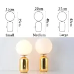 Nordic Glazen Bal Led Tafellamp Moderne Woonkamer Decor Verlichting Studie Slaapkamer Bureaulamp Leeslamp Armatuur 7261619f d903 4bac b6f0 7f92f7444ea7