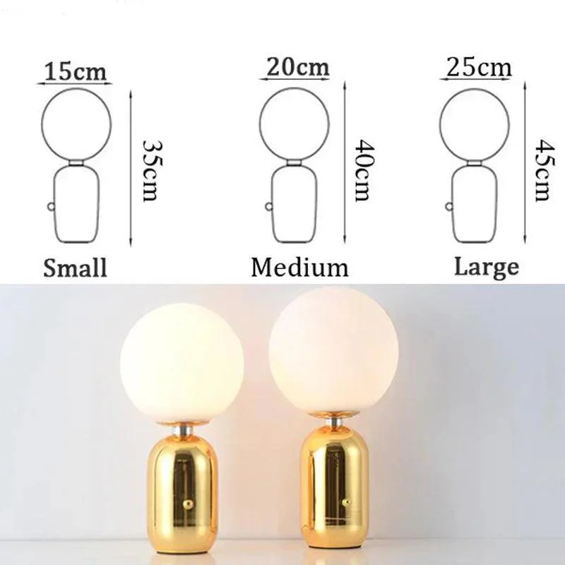 Nordic Glazen Bal Led Tafellamp Moderne Woonkamer Decor Verlichting Studie Slaapkamer Bureaulamp Leeslamp Armatuur 7261619f D903 4bac B6f0 7f92f7444ea7