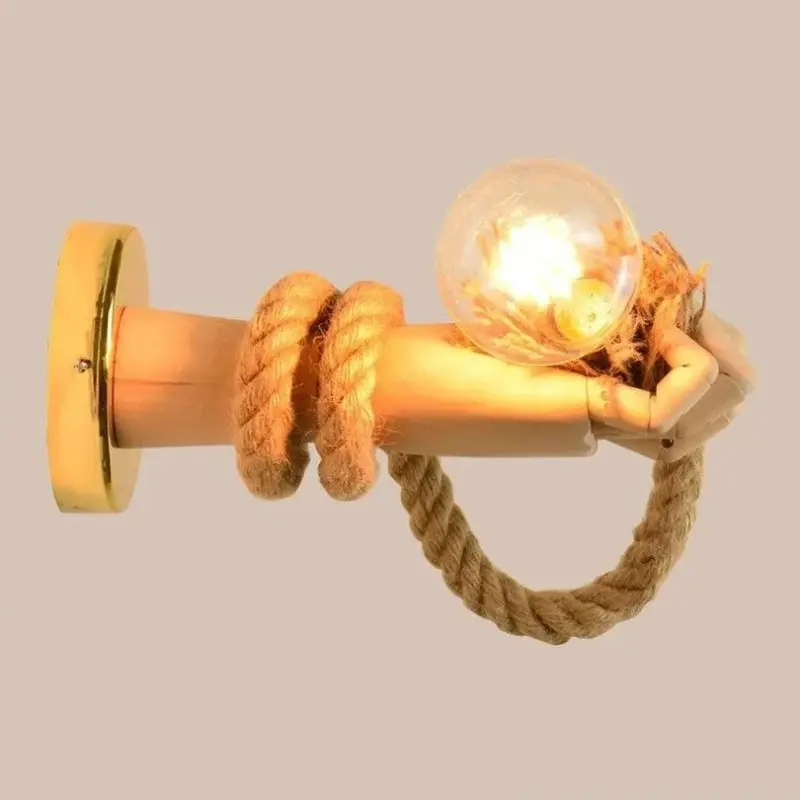 Nordic Henneptouw Wandlamp Led Indoor Wandlampen Gang Muur Gangpad Lamp Retro Industri le Stijl Henneptouw Blaker 2cbdd4c8 f036 4b7e b46e 91110e9dfb62