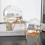 Nordic Home Decor Round Glass Vase Fish Tank Transparent Hydroponics Candlestick Living Room Decor Flower Vases dbb160d3 b8eb 413e b9f4 e59eb18018e2