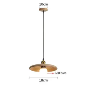 ScandiGlow - Wooden Scandinavian Pendant Lamp