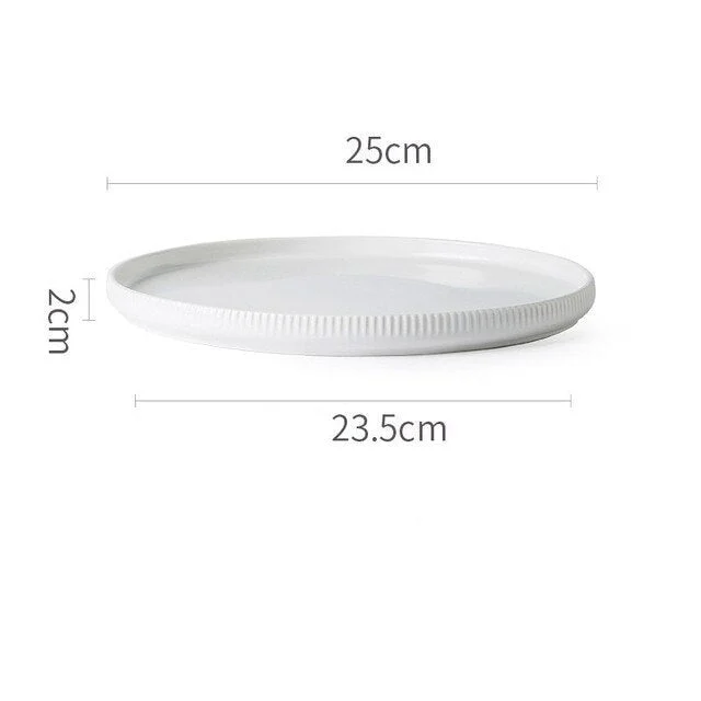 Nordic Ins Styel Ceramic Dinnerwar Matte Glazed Flat Dishes Salad Plate Soup Bowl Dinner Plate Serving.jpg 640x640 25aeef5f 958a 4e79 A2ac 190ded2ac338