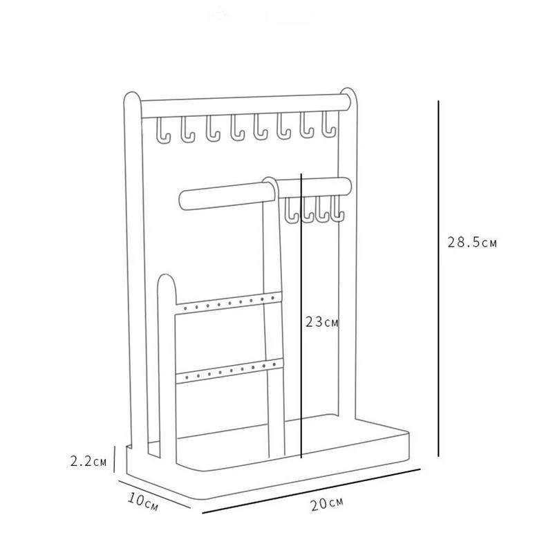Nordic Jewelry Storage Rack Desktop Bracelets Shelf Stud Earrings Ring Organizer Box Multifunction Watch Necklace Display B5b46d3c 15e1 4de8 9acd E516db8b4ff8