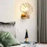 Nordic Led E14 Tv Background Wall Lamp For Aisle Corridor Bedroom Study Living Room Bedsides Shell 7465563a 00bd 4392 a212 5e766706144b
