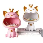 Nordic Light Luxury Resin Fortune Cat Decoration 18 5 16 5 27cm Living Room Entrance Key 3c98df2d a876 4cc0 b375 a54862cc947f