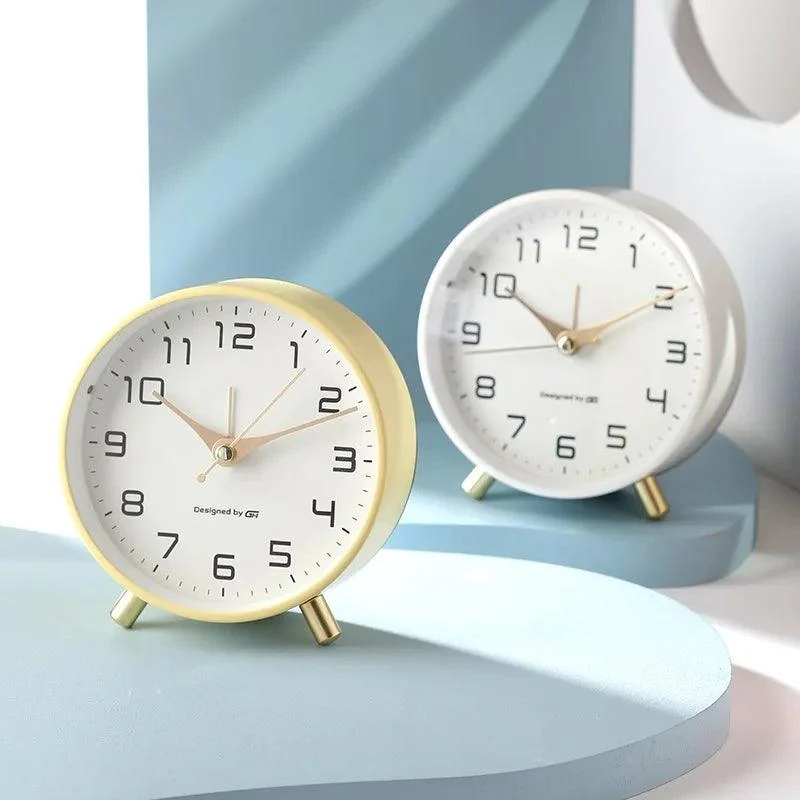 Nordic Luxury Alarm Clock Mute Children S Student Desk Table Clock Bedroom Study Room Simple Frosted.jpg 8284e3f3 31ba 4e63 A2d0 C7c323758857