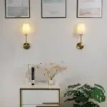 Nordic Minimalisme Led Wandlamp Moderne Eenvoudige Linnen Lampenkap Elleboog Wandlampen Voor Home Decor Woonkamer Trap Verlichtingsarmaturen