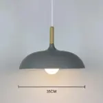Nordic Modern LED E27 Oak Pendant Celling Lights Plate Lamps Hanging Lights Home Indoor Improvement Iron 600x 295f92ec 9457 436e acce 64b2abc361cf