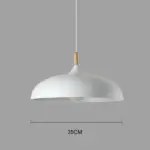 Nordic Modern LED E27 Oak Pendant Celling Lights Plate Lamps Hanging Lights Home Indoor Improvement Iron 600x 9f858982 5810 424d acf2 f910336b503e