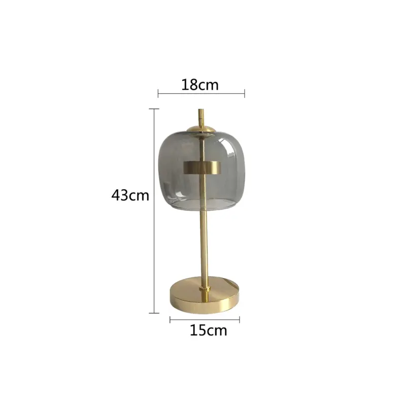 Nordic Smoke gray Glass Table Lamps LED Modern Living Bedroom Bedside Indoor Decor Lighting Creative Luminaire.jpg 528f015a f2fc 404a a37a 0c727b63de50