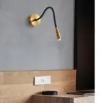 Nordic Stijl Bronzen Wandlamp Verstelbare Arm Decor Licht Slaapkamer Lamp Studie Geleid Nachtkastje Leeslamp Muur Spiegel 32bf19dd b988 4805 8029 ec5f1d6e32ca