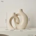 Nordic Style Vase Decoration Home Room Shelf Accessories Ceramic Vase Decor Office Bookshelf Decorative Vases Modern
