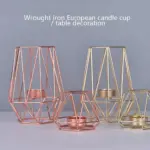 Nordic Style Wrought Iron Geometric Candle Holders Home Decorate Metal Crafts candlestick candelabros de velas Holder 3b5a5501 c98f 4806 9b35 c57ebd86303d