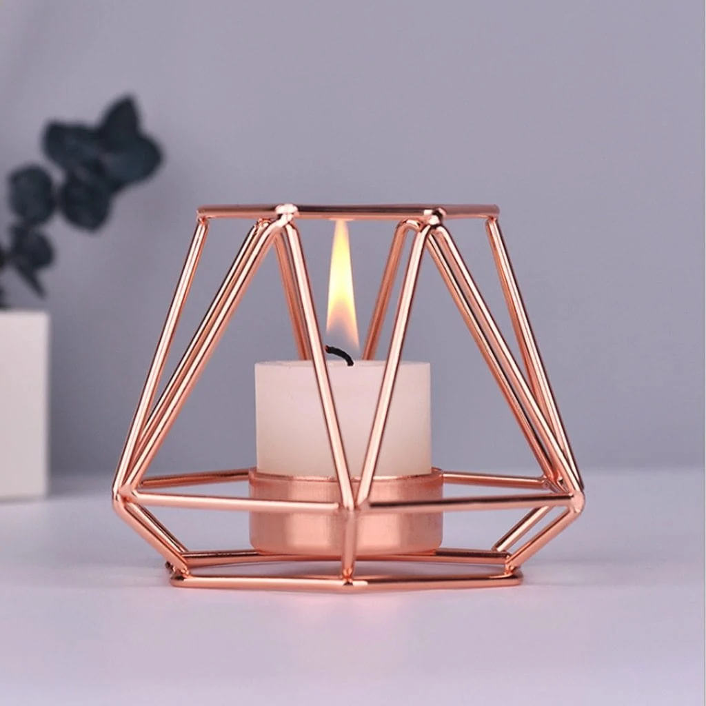 Nordic Style Wrought Iron Geometric Candle Holders Home Decorate Metal Crafts Candlestick Candelabros De Velas Holder 3cf13f41 8cd9 4584 A175 E6944161993d