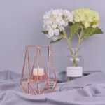 Nordic Style Wrought Iron Geometric Candle Holders Home Decorate Metal Crafts candlestick candelabros de velas Holder 40c6bee5 dbba 4b8a 9158 0821f7070ca0