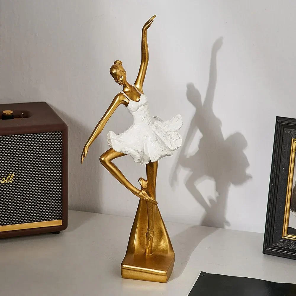 Nordic-Style Ballet Dancer Desktop Decor -