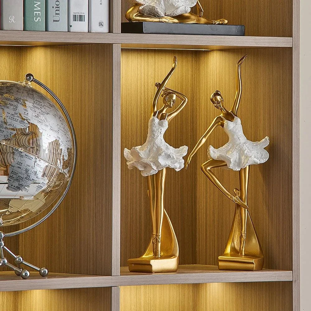 Nordic-Style Ballet Dancer Desktop Decor -