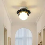 Nordic flower ceiling lamp corridor balcony light cream style led lights for room entrance ceiling lights 703d5158 eb7b 43b2 a1ab cbc9e9787843