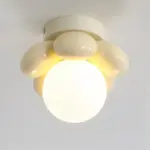 Nordic flower ceiling lamp corridor balcony light cream style led lights for room entrance ceiling lights 937a47d2 0636 4d62 9934 db57fdeb50d9