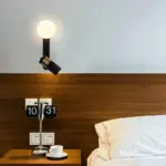 Nordic modern minimalist bedside bedroom wall lamp aisle living room hotel balcony creative modern reading rotating 48934bcf ecff 4a02 8737 4c1b49bfa90a