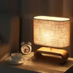Nordic wood base table lamp cloth lampshade table lights for living room bedroom bedside desk lamp 126cd6be 1be4 42a3 8aa7 995ea1879bc2