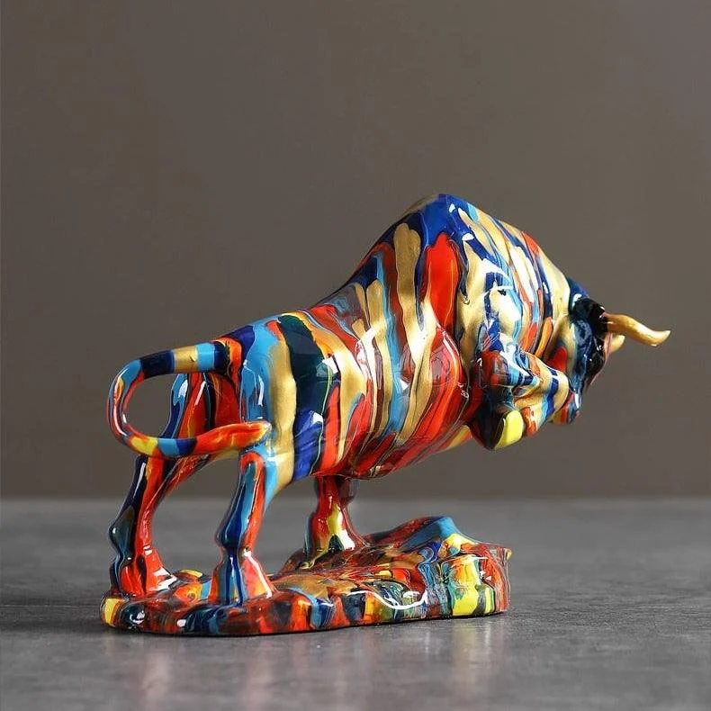 Nordic Art Bull Figurine - Homeko